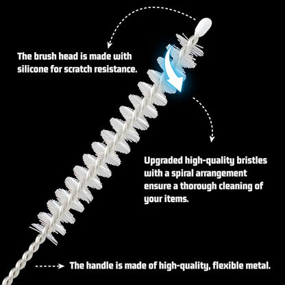 Milk Foamer Hose Brush, Tube Hose Cleaner Brush Ideal - Image 5