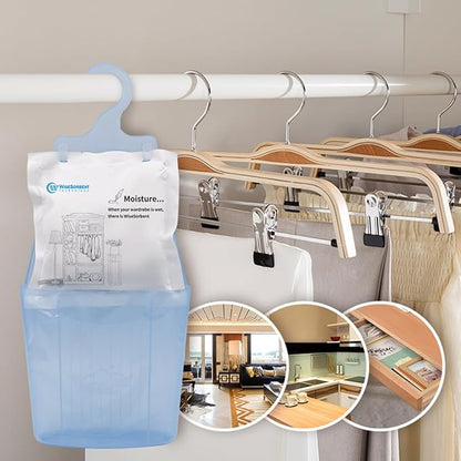 Moisture Absorber Packets with Plastic Case & Hook, Odor Eliminator, Leak Proof - Image 3