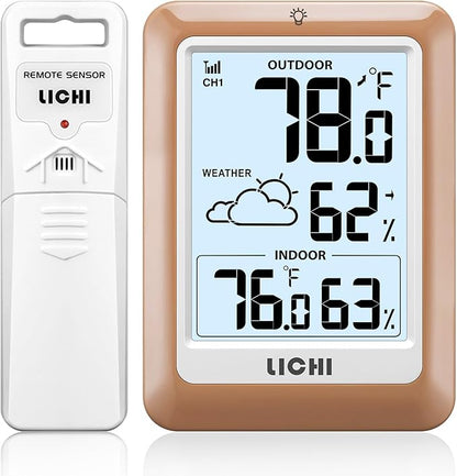 Indoor Outdoor Thermometer Wireless Weather Station, Internal External by Unknown