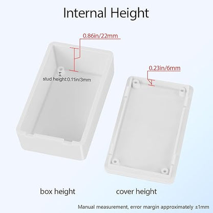 Project Box 8 Pieces Electrical Box Small Junction Box ABS Plastic Enclosure - Image 5