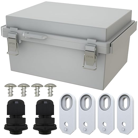 MAKERELE Small Electrical Junction Boxes Plastic Gray IP67 ABS by MAKERELE
