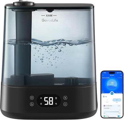 GoveeLife Smart Humidifiers for Bedroom, 6L Cool Mist Top Fill for Large Room by GoveeLife