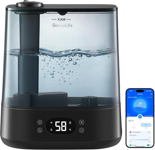 GoveeLife Smart Humidifiers for Bedroom, 6L Cool Mist Top Fill for Large Room by GoveeLife