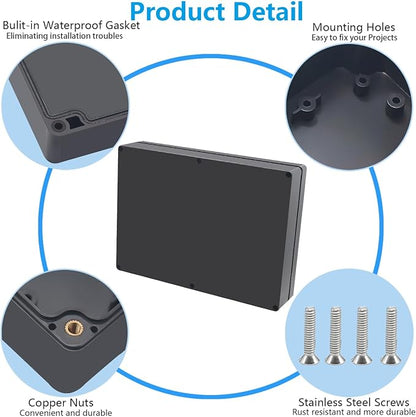 Project Box ABS Black Electrical Boxes IP67 Outdoor Waterproof Box Electronic - Image 6