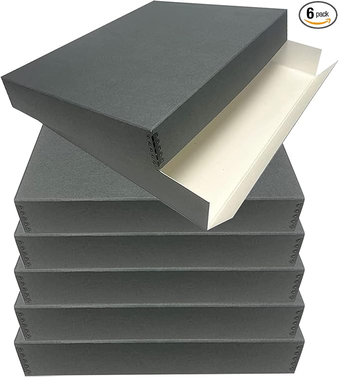 Lineco Museum Archival Storage Box, 16.75x20.75x3 in. Drop Front Design. by Lineco