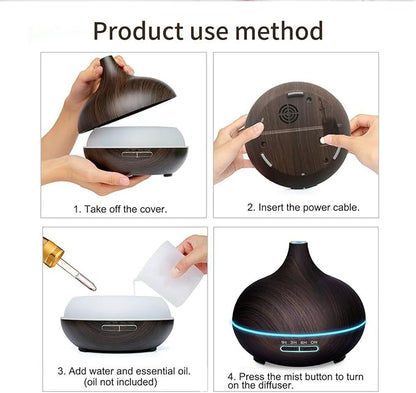 Diffusers for Essential Oils Large Room, 550ml Essential Oil Diffusers - Image 7
