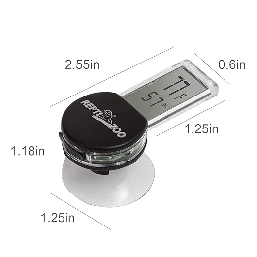 REPTI ZOO Reptile Terrarium Thermometer Hygrometer Digital LCD Display Pet - Image 5