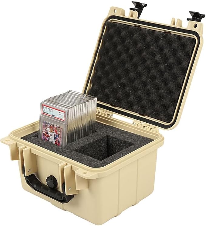 G-PLUS Small Beige Graded Card Storage Box, Compatible by G-PLUS
