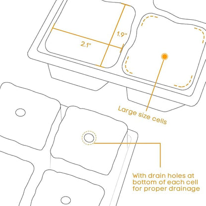 MIXC 10 Packs Seed Starter Tray Seed Starter Kit - Image 5