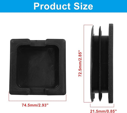 4 Pack 3" Square Plastic Plugs - Image 2
