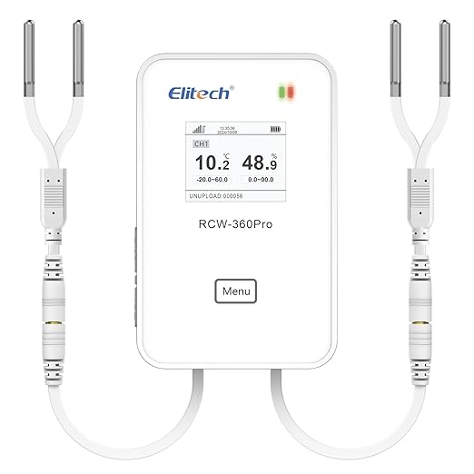 Elitech Dual Temperature Probe for RCW-360Pro, -40°F to 176°F, 16.4ft Cable - Image 7