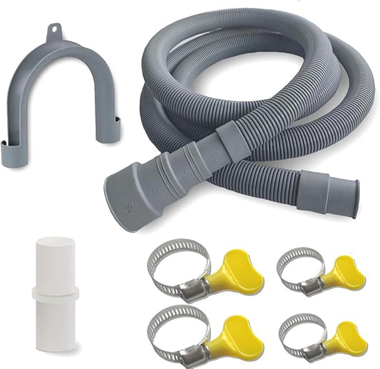 6.5ft Washing Machine Drain Hose Extension Kit by Unknown