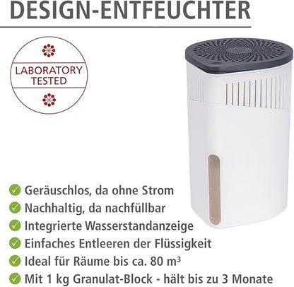 WENKO Portable Dehumidifier Drop Design, Compact and Rechargeable Dehumidifier - Image 2