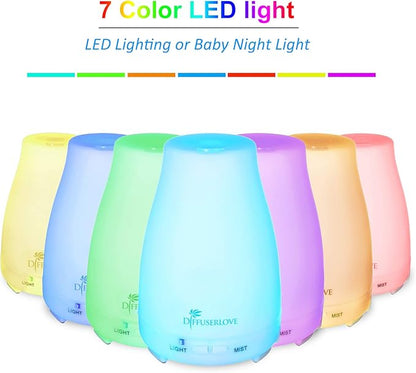 Diffuserlove 2 Pack 200ml Essential Oil Diffuser Ultrasonic Aromatherapy - Image 2