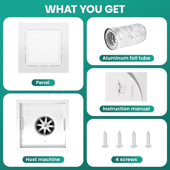 9.8" Panel Bathroom Exhaust Fan - Image 7