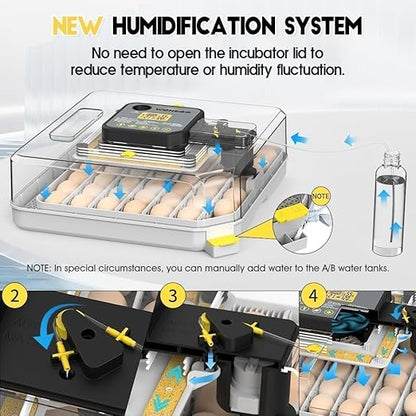4th Gen – 48 Egg Fully Automatic Incubator, 2026 UpgradedDesign, Intelligent - Image 3