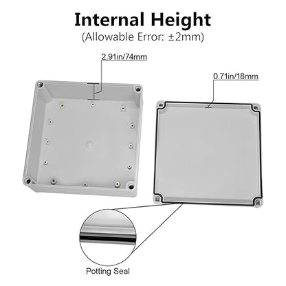 LeMotech Junction Box IP67 Waterproof Dustproof ABS Plastic Project Box - Image 4
