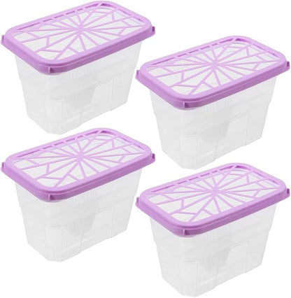 Amosfun 4pcs Moisture Absorbing Box Reusable Plastic Container by Amosfun