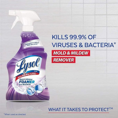 Lysol Mold and Mildew Remover, 2 Pack Bathroom Cleaner Spray, 32 oz. Each - Image 2