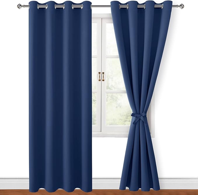 Hiasan Blackout Curtains for Bedroom, 52 x 96 Inches Long by Hiasan