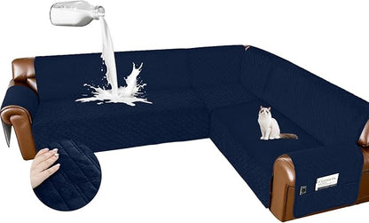 Arfntevss Waterproof Sectional Couch Covers L Shape Washable Velvet Sofa Cover by Arfntevss