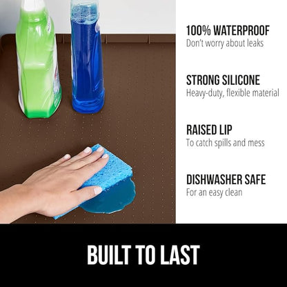 GORILLA GRIP Waterproof Silicone Under Sink Mat - Image 2
