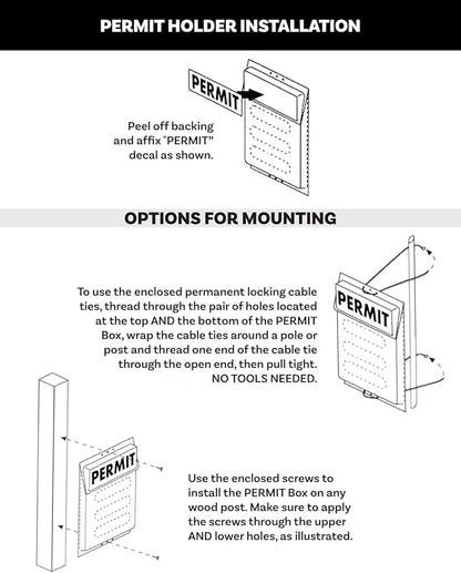 Mediz Outdoor Permit Brochure Box - Image 6