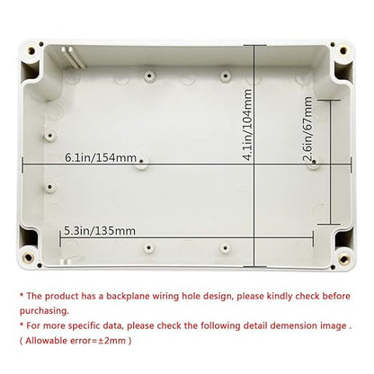 LeMotech ABS Plastic Junction Box Dustproof Waterproof IP65 Electrical - Image 5