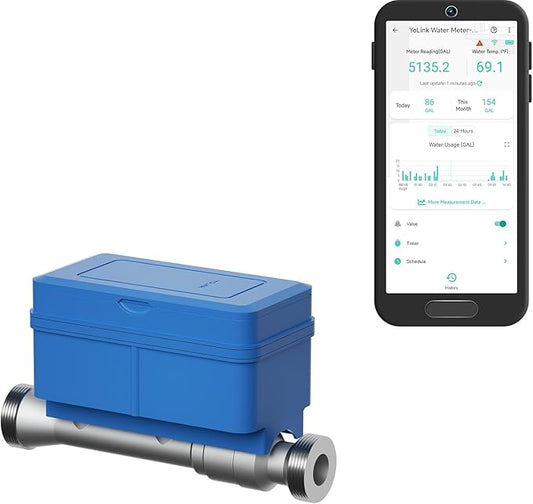 YoLink FlowSmart All-in-One Smart Water Meter & Shutoff by YoLink