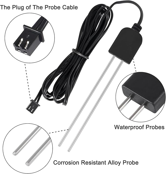 5 Sets Soil Moisture Sensor, Resistive Soil Moisture Meter, Soil Hygrometer - Image 2