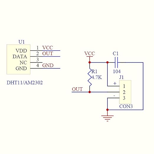 HiLetgo 2pcs DHT22/AM2302 Digital Temperature and Humidity Sensor Module - Image 4