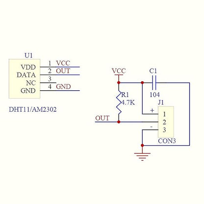 HiLetgo 2pcs DHT22/AM2302 Digital Temperature and Humidity Sensor Module - Image 4