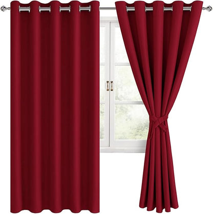 Hiasan Blackout Curtains for Bedroom, 60 x 63 Inches Length - Image 2