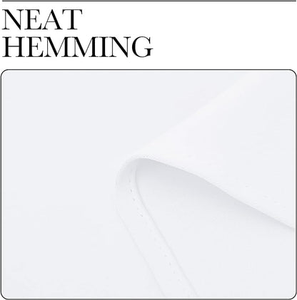NICETOWN White Curtains, 50% Light Blocking Curtain Panels - Image 8