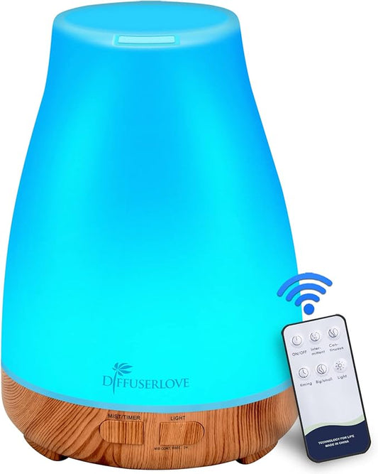 300ML Diffuser Essential Oil Diffuser Remote Control Aromatherapy Diffuser Mist by Diffuserlove