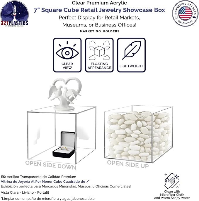 7" Acrylic Display Riser Box - Image 3