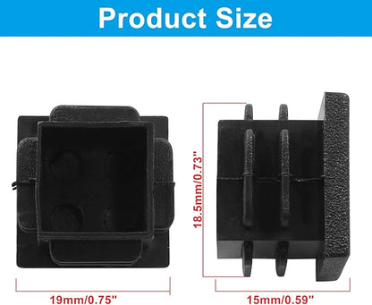12 Pack 3/4" Square Plastic Plugs - Image 2