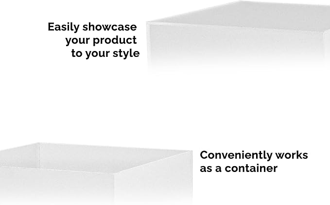 Acrylic Display Riser Boxes Frosted 3 Piece Retail Product Riser 2" - Image 6