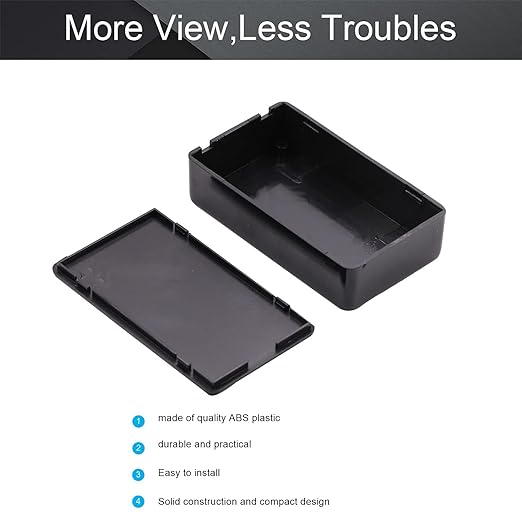Fielect 5Pcs Dustproof Electronic Junction Box Plastic Enclosure Project Box - Image 3