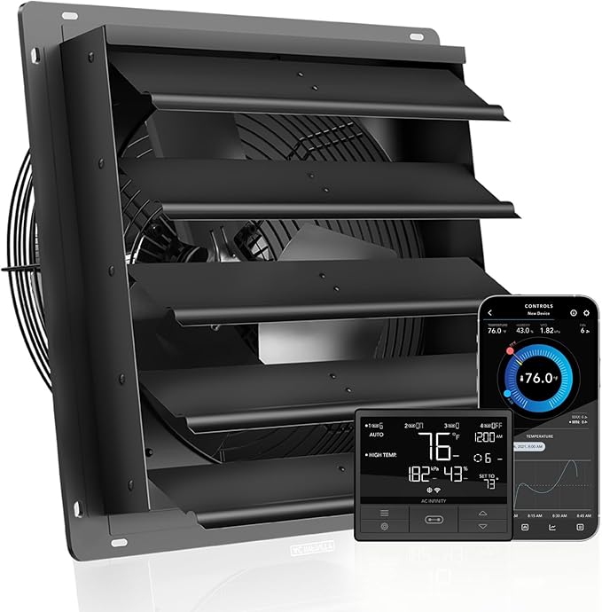 AC Infinity AIRLIFT T20, Shutter Exhaust Fan 20" by ACInfinity