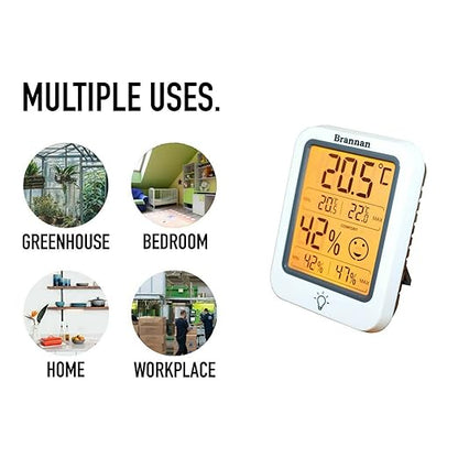 Brannan Digital Room Thermometer Hygrometer Indoor Humidity Meter Accurate - Image 6