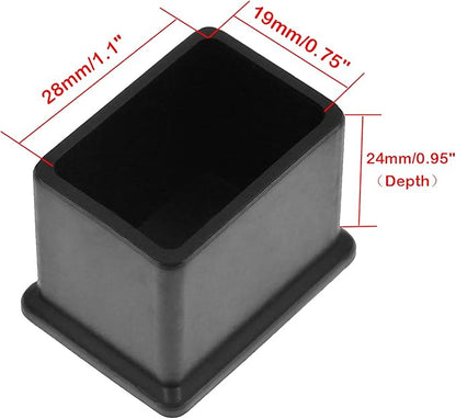 20Pcs Rectangle Rubber Furniture Leg Caps - Image 2