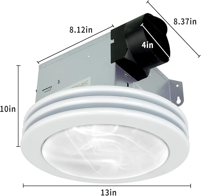 Akicon Ultra Quiet Bathroom Exhaust Fan - Image 3