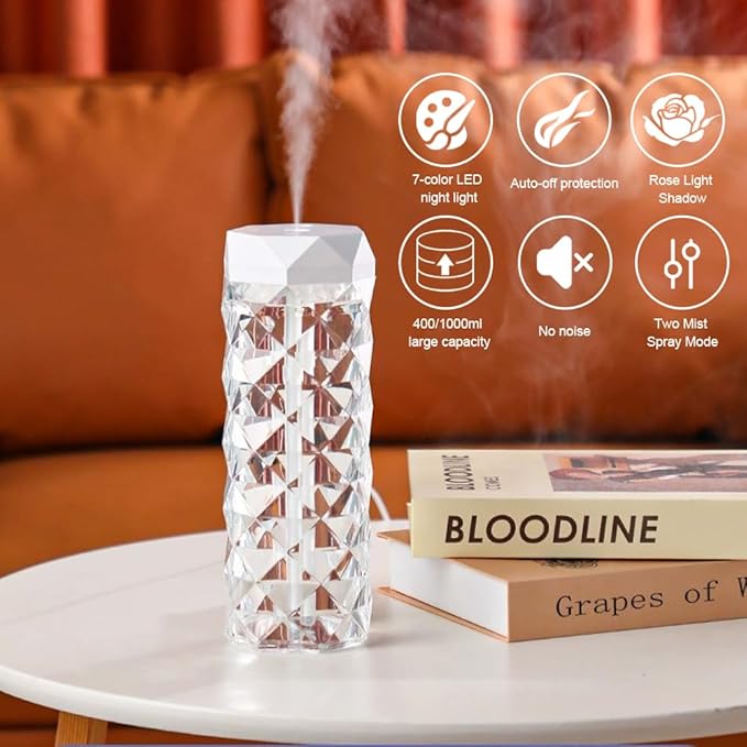 USB Desktop Crystal Humidifier 400ml - Image 3