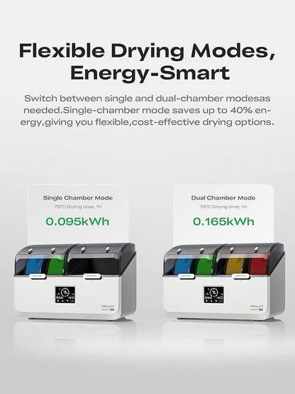 Creality Space Pi X4L Filament Dryer Box, Dual Independent Chambers, 4 Spool - Image 5