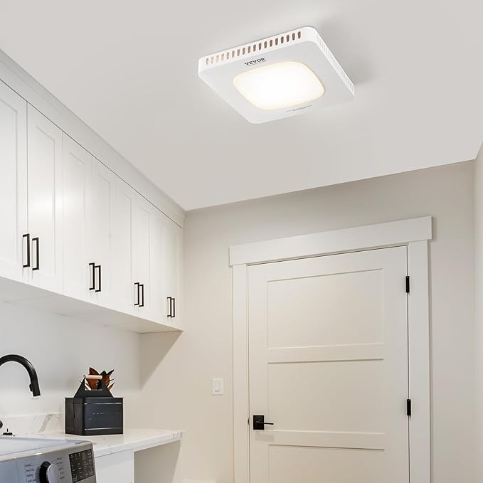 VEVOR Bathroom Exhaust Fan, 80 CFM High-Efficiency Ventilation, 1.5sones Low - Image 7