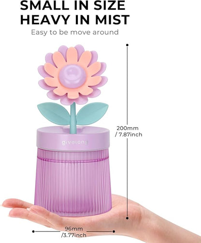 Sunflower Small Humidifier for Plant, Cool Mist Mini Humidifiers for Bedroom - Image 4