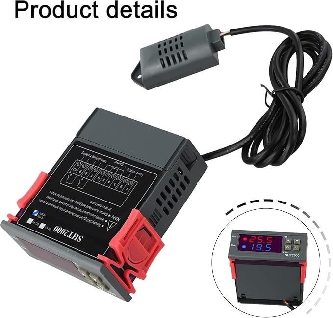 Humidity Controller SHT2000 Intelligent Digital Display Temperature Thermostat - Image 2