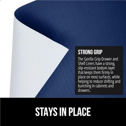 GORILLA GRIP DripGuard Shelf Liner, Non-Adhesive Drawer and Kitchen Cabinet - Image 3