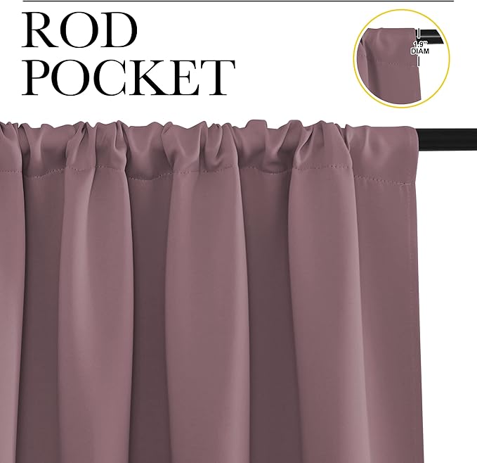 NICETOWN Bedroom Curtains for Kids Room, Window Treatment Thermal Insulated - Image 3